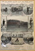 James Braid 4th Open Championship 1908 - a large magazine extract titled 