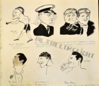 1935 artist album titled and signed 