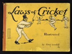 Rare and early cricket book by Chas Crombie titled 