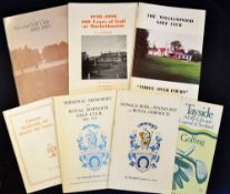 Collection of various Scottish Centenaries and Golf Club Hand Books (2x signed) including 