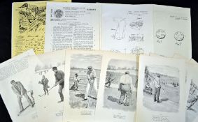 Collection of Golfing Ephemera, Patents et al to incl a collection of 