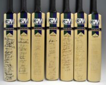 1999 Cricket World Cup collection of 12 official signed bats - comprising full-size Gunn & Moore 