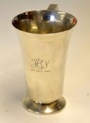 Herbert Sutcliffe (England and Yorkshire) silver commemorative tankard - 1pt silver tankard