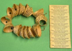 16x rare paper/card golf tees - conical shaped tees inscribed - Atkinson and Griffin's Improved Golf