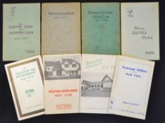 8x South West of England golf club handbooks from the 1930s onwards by Robert HK Browning, Tom