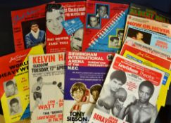 Collection of British Championship and International Boxing Programmes from 1952 onwards - to