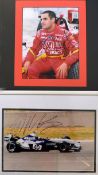 Formula One Motor Racing - 2x signed Formula 1 racing colour press photographs of Juan Pablo Montoya