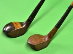 2x scare head drivers to incl Wm Park small headed bulger c/w shaft stamp and D Adams large