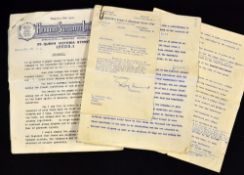 2x 1950s Herbert Sutcliffe writing and response to cricket requests - to incl the Lancashire