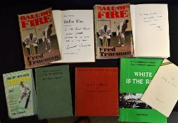 Fred Truman (England and Yorkshire cricketer) signed book with dedication to Herbert Sutcliffe -