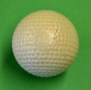 Bramble pattern guttie golf ball - stamped to each pole 