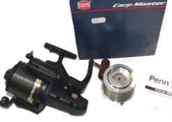 REEL: Penn Carp Master reel, model 470c, long stroke spool, roller bearings, front drag, great