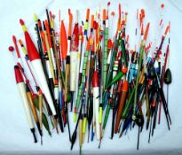 FLOATS: (120) Collection of approx. 120 assorted stick and antenna floats, in balsa, celluloid and