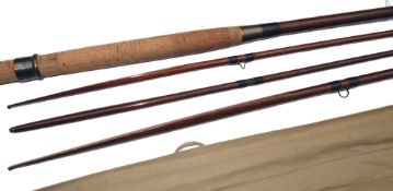 ROD: Playfair of Aberdeen Grants Vibration 15' 3 piece spliced joint salmon fly rod, with correct
