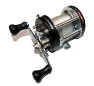 REEL: Abu Garcia Ambassadeur 6500 CA multiplier reel, twin black handles, domed end plate, foot