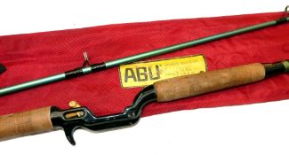 ROD: Abu Atlantic 403-S Zoom 9' 2 pce fibreglass spinning rod, casting weight 18-60 grams, black