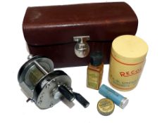 REEL: Rare Record Sweden  Flyer 3000 Tournament casting multiplier reel, foot stamped Record