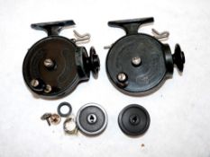 REELS: (2) Pair of Allcock Stanley threadline casting reels, in fine condition, Bakelite trout