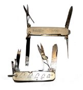 ANGLERS KNIFES: (2) A Real Witness Anglers knife, by Taylor of Sheffield, scale engraved to side