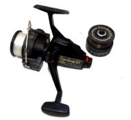 REEL & SPOOL: (2) Abu Cardinal 57 rear drag spinning reel, fine condition, foot stamp 810305, silent