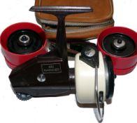 REEL & SPOOLS: (3) Fine Abu Sweden Cardinal 66 X high speed spinning reel, foot No. 771101, brown/