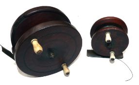 REELS: (2) Pair of early Nottingham reels, a 2.5