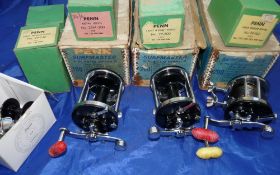 REELS: (3) & SPOOLS: (5) Penn Surf Master 150 sea fishing multiplier reel, in fine condition, star