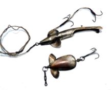 LURES: (2) Geens nickel Chase - Me bait, 3.75