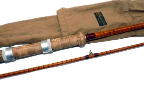 ROD: Fine B James & Son London England Richard Walker Mk1V Avon, 10' 2 piece split cane rod,