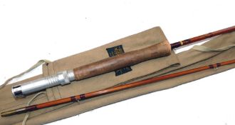 ROD: Sharpe's The Scottie by Farlow 9' 2 piece split cane trout fly rod, line rate 6, bronze
