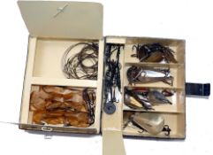 ACCESSORIES: TP Luscombe & Co., Allahabad black japanned Mahseer tackle box, 8.5