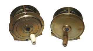 REELS: (2) F T Williams rare small size all brass Hercules trout fly reel, 2.5