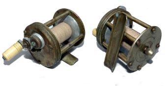 REEL: Wm Mills & Son new York Intrinsic German silver multiplier reel, 2
