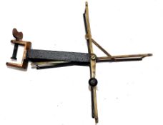 LINE DRIER: Early C Farlow & Co., 191 Strand, London brass/steel line drier, 13