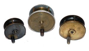 REELS: (3) Three Allcock of Redditch vintage trout fly reels, a 2.5
