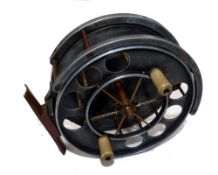 REEL: Fine early Allcock Aerial model 7950/T5 alloy trotting reel, made 1916-25, 4.5