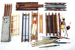 FLOAT WINDERS: (Qty) Good collection of unusual float/line winders incl. a Dryline, England cast