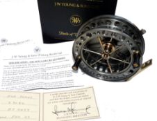 REEL: J W Young Bob James Aerial Centrepin reel, Ltd edition No 0427, 4.5