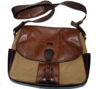 GAME BAG: Baron high quality handmade  leather/canvas game bag, 14