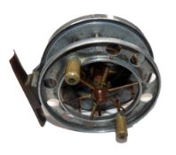 REEL: Early Allcock Aerial model 7950/T2 alloy Centrepin reel, 3.5