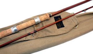 ROD: J Sharpe of Aberdeen The Avon 10' 2 pce impregnated cane rod, low bridge guides, copper under