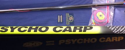 CARBON POLE: Shakespeare SKP Psycho Carp Pole, model 1041-125, 12.5 metre take apart, c/w spare
