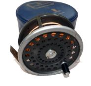 REEL: Hardy Marquis Salmon No2 alloy fly reel, 2 screw latch, backplate tension regulator,