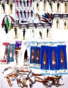 LURES :( 70) Collection of 35 Gordon Griffiths Devon minnows, most carded and unused, sizes 2