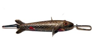 LURE: Paragon Gregory style all brass hollow body bait, 2.5