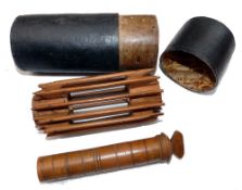 ACCESSORY: Fine early Treen cast compendium, 6