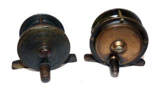 REELS: (2) Holroyd Bros Makers, 50 Gracechurch St, London copper bronze Hercules pattern trout fly