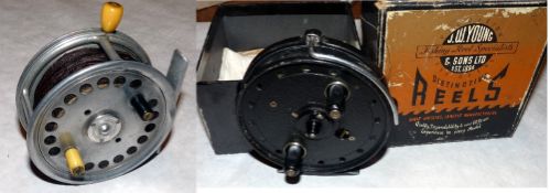 REELS: (2) Hardy The Silex No2 alloy casting reel, 3.5