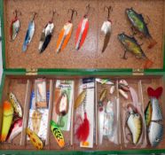 LURES: Good collection of modern pike fishing lures, examples by Rapala, Fox, Lucky Strike,