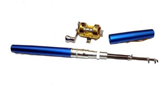 ROD & REEL: Miniature pen style telescopic rod, 8